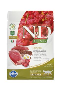 N&D Quinoa CAT Urinary Duck & Cranberry 300g Farmina Pet Foods - N&D
