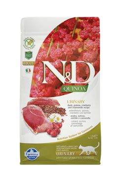 N&D Quinoa CAT Urinary Duck & Cranberry 1,5kg Farmina Pet Foods - N&D