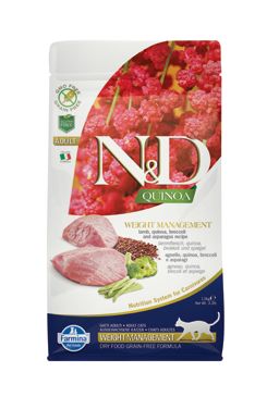 N&D Quinoa CAT Weight Management Lamb & Broccoli 1,5kg Farmina Pet Foods - N&D