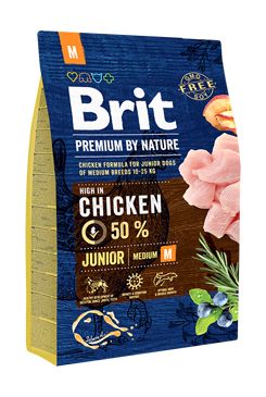 Brit Premium Dog by Nature Junior M 3kg VAFO Brit Premium Nature Praha s.r.o.