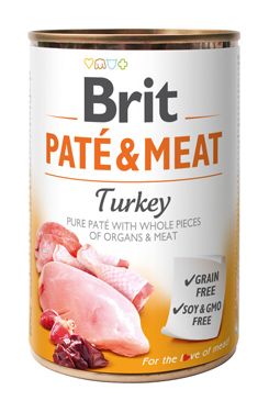 Brit Dog konz Paté & Meat Turkey 400g VAFO Carnilove Praha s.r.o.