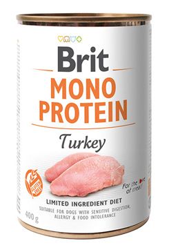 Brit Dog konz Mono Protein Turkey 400g VAFO Carnilove Praha s.r.o.