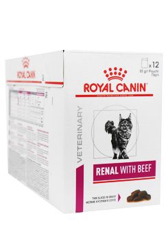 Royal Canin VD Feline Renal 12x85g hovězí kapsa Royal Canin VD,VCN,VED