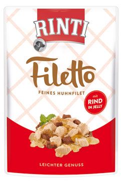 Rinti Dog Filetto kapsa kuře+hovězí v želé 100g Finnern GmbH & Co. KG