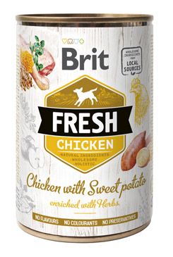 Brit Fresh Dog konz Chicken with Sweet Potato 400g VAFO Brit Fresh Praha s.r.o.