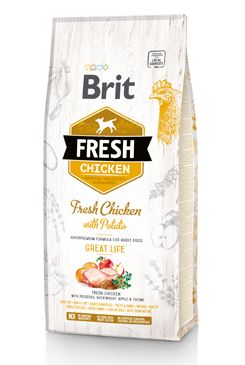 Brit Fresh Dog Chicken & Potato Adult Great Life 2,5kg VAFO Brit Fresh Praha s.r.o.