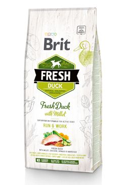 Brit Fresh Dog Duck & Millet Active Run & Work 12kg VAFO Brit Fresh Praha s.r.o.