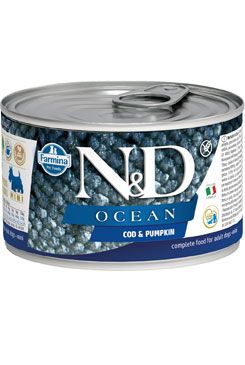 N&D DOG OCEAN Adult Codfish & Pumpkin Mini 140g Farmina Pet Foods - N&D konzervy