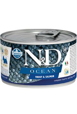N&D DOG OCEAN Adult Trout & Salmon Mini 140g Farmina Pet Foods - N&D konzervy