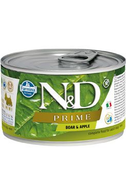 N&D DOG PRIME Adult Boar & Apple Mini 140g Farmina Pet Foods - N&D konzervy