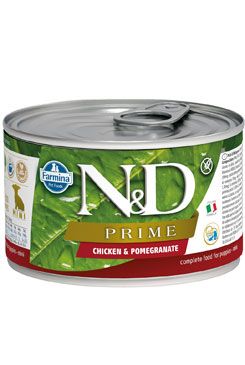 N&D DOG PRIME Puppy Chicken & Pomegranate Mini 140g Farmina Pet Foods - N&D konzervy