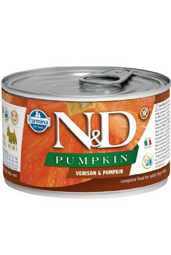 N&D DOG PUMPKIN Adult Venison & Pumpkin Mini 140g Farmina Pet Foods - N&D konzervy
