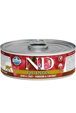 N&D CAT QUINOA Adult Venison & Coconut 80g Farmina Pet Foods - N&D konzervy