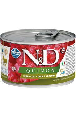 N&D DOG QUINOA Adult Duck & Coconut Mini 140g Farmina Pet Foods - N&D konzervy