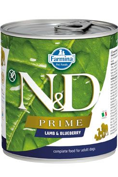 N&D DOG PRIME Adult Lamb & Blueberry 285g Farmina Pet Foods - N&D konzervy