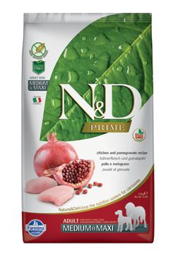N&D PRIME DOG Adult M/L Chicken & Pomegranate 2,5kg Farmina Pet Foods - N&D
