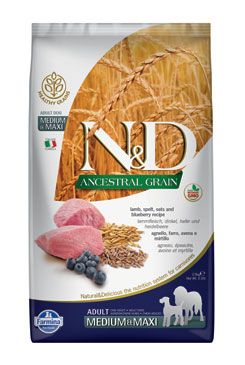 N&D LG DOG Adult M/L Lamb & Blueberry 2,5kg Farmina Pet Foods - N&D