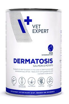 VetExpert VD 4T Dermatosis Dog Salmon konzerva 400g Vet Planet Sp z o.o. - Vet Expert