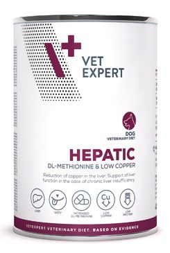 VetExpert VD 4T Hepatic Dog konzerva 400g Vet Planet Sp z o.o. - Vet Expert
