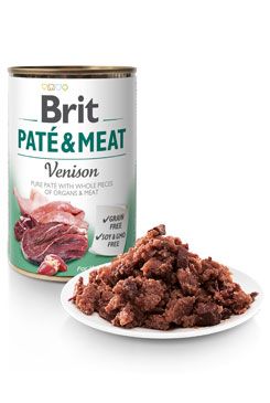 Brit Dog konz Paté & Meat Venison 800g VAFO Carnilove Praha s.r.o.