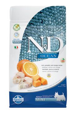 N&D OCEAN DOG Adult Mini Codfish&Pumpkin&Orange 800g Farmina Pet Foods - N&D