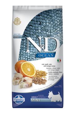 N&D OCEAN DOG LG Adult Mini Codfish & Orange 7kg Farmina Pet Foods - N&D