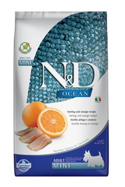 N&D OCEAN DOG Adult Mini Herring & Orange 2,5kg Farmina Pet Foods - N&D