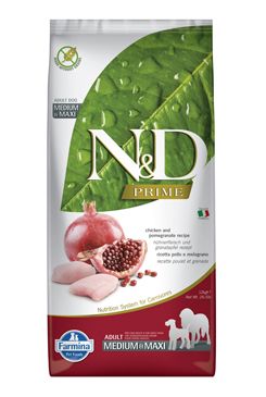 N&D PRIME DOG Adult M/L Chicken & Pomegranate 12kg Farmina Pet Foods - N&D