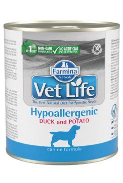 Vet Life Natural Dog konz. Hypoaller Duck&Potato 300g Farmina Pet Foods - Vet Life