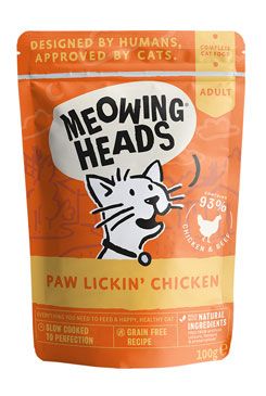 MEOWING HEADS Paw Lickin’ Chicken kapsička 100g Pet Food (UK) Ltd - WET