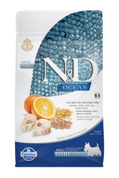 N&D OCEAN DOG LG Adult Mini Codfish & Orange 800g Farmina Pet Foods - N&D