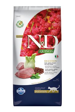 N&D Quinoa CAT Digestion Lamb & Fennel 5kg Farmina Pet Foods - N&D