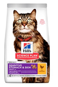 Hill's Fel. Dry SP Adult Sen.Stomach&Skin Chicken1,5kg Hill´s Pet Nutrition