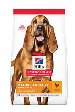 Hill's Can.Dry SP Mature Adult7+ Light Med.Chicken14kg Hill´s Pet Nutrition
