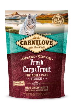 Carnilove Cat Fresh Carp & Trout Sterilised Adult 400g VAFO Carnilove Praha s.r.o.