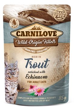 Carnilove Cat Pouch Trout Enriched With Echinacea 85g VAFO Carnilove Praha s.r.o.