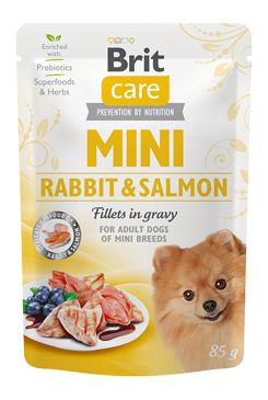 Brit Care Dog Mini Rabbit&Salmon fillets in gravy 85g VAFO Carnilove Praha s.r.o.