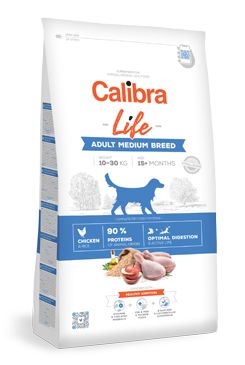 Calibra Dog Life Adult Medium Breed Chicken 12kg Calibra Life