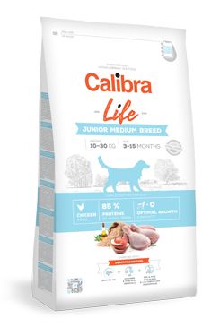 Calibra Dog Life Junior Medium Breed Chicken 12kg Calibra Life