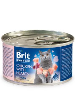 Brit Premium Cat by Nature konz Chicken&Hearts 200g