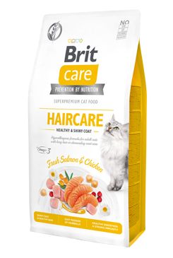 Brit Care Cat GF Haircare Healthy&Shiny Coat 7kg VAFO Brit Care Cat NEW Praha s.r.o.