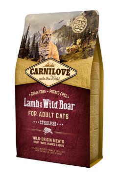 Carnilove Cat Lamb & Wild Boar Adult Sterilised 2kg VAFO Carnilove Praha s.r.o.