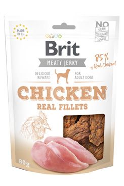 Brit Jerky Chicken Fillets 80g VAFO Carnilove Praha s.r.o.