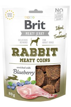 Brit Jerky Rabbit Meaty Coins 80g VAFO Carnilove Praha s.r.o.