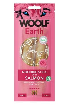 Woolf pochoutka Earth NOOHIDE L Sticks with Salmon 85g WOOLF Snack
