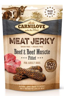 Carnilove Dog Jerky Beef with Beef Muscle Fillet 100g VAFO Carnilove Praha s.r.o.