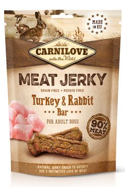 Carnilove Dog Jerky Rabbit&Turkey Bar 100g VAFO Carnilove Praha s.r.o.