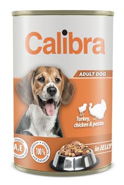 Calibra Dog konz.Turk,chick&pasta in jelly 1240g Calibra Vlhké krmivo