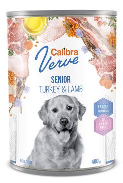 Calibra Dog Verve konz.GF Senior Turkey&Lamb 400g Calibra Verve
