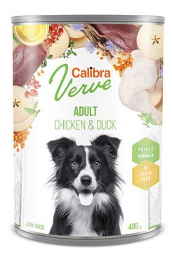 Calibra Dog Verve konz.GF Adult Chicken&Duck 400g Calibra Verve